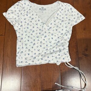 Holster Baby Tee white floral xs